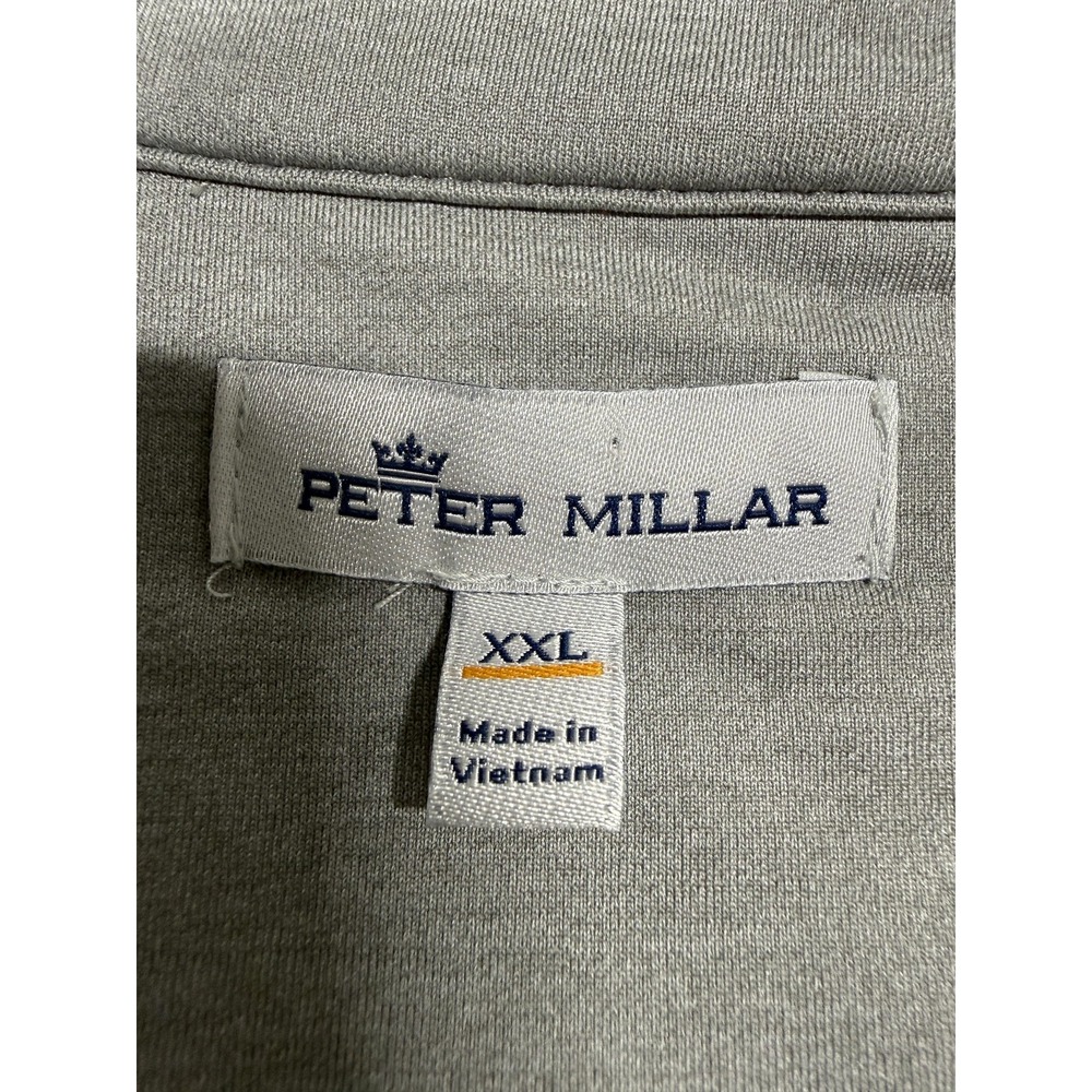 Peter Millar Pullover Mens 2XL Blue 1/4 Zip Long Sleeve Golf Performance Top - Picture 4 of 11